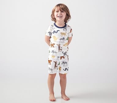 Silly Safari Short Sleeve Pajama, 2T, Multi - Image 2
