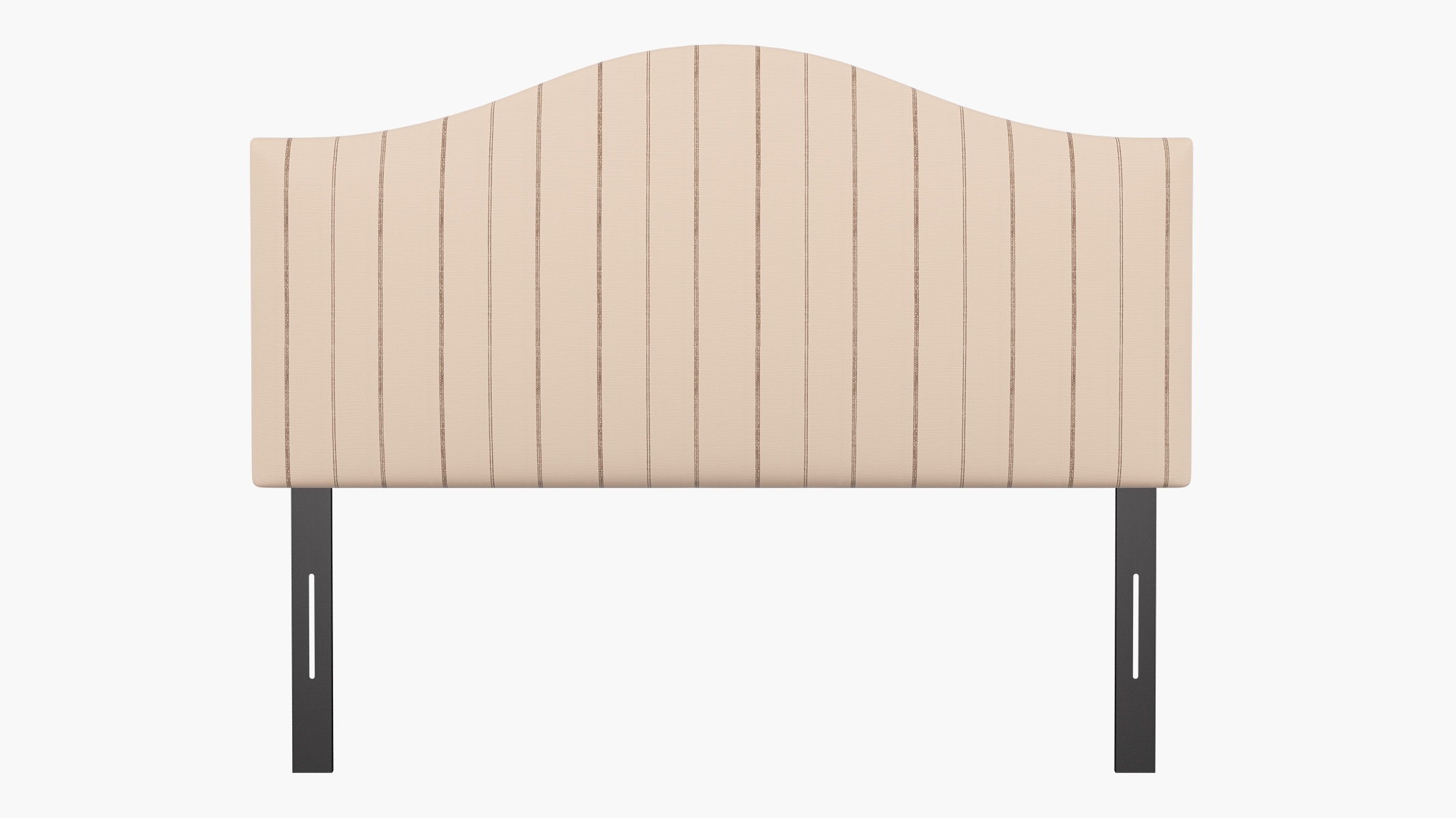 Camelback Headboard, Charcoal Fritz, Full - Image 1