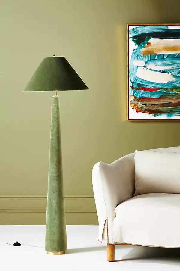 Lulu Velvet Empire Floor Lamp - Image 0