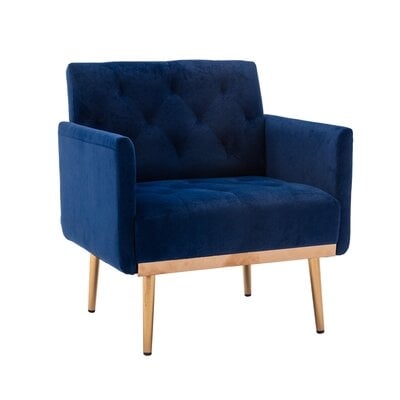 COOLMORE Accent  Chair  ,Leisure Single Sofa  With Rose Golden  Feet - Image 0