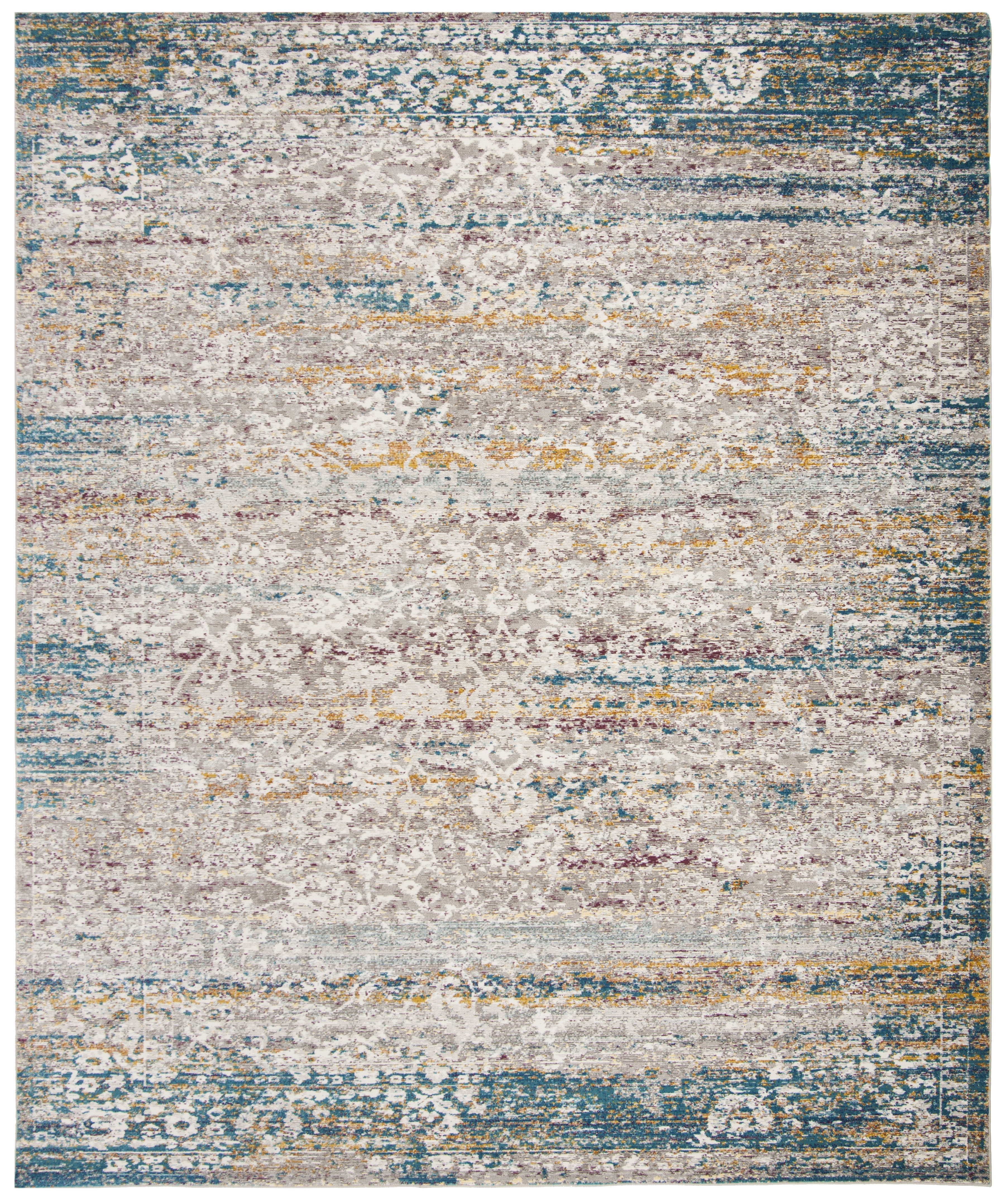 Arlo Home Woven Area Rug, ARA156C, Cream/Blue,  8' X 10' - Image 0