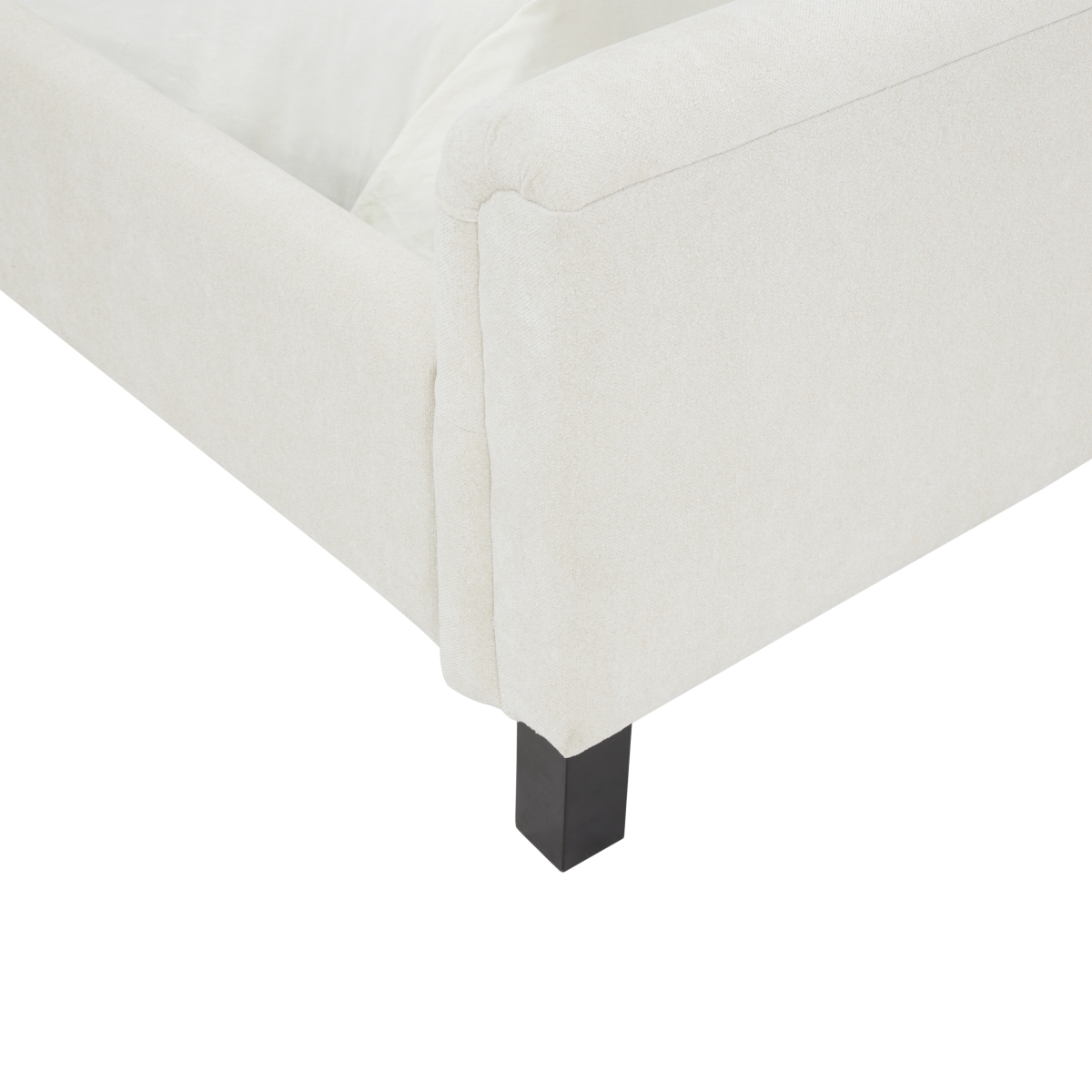 Finney Upholstered Bed - Creme - Image 3