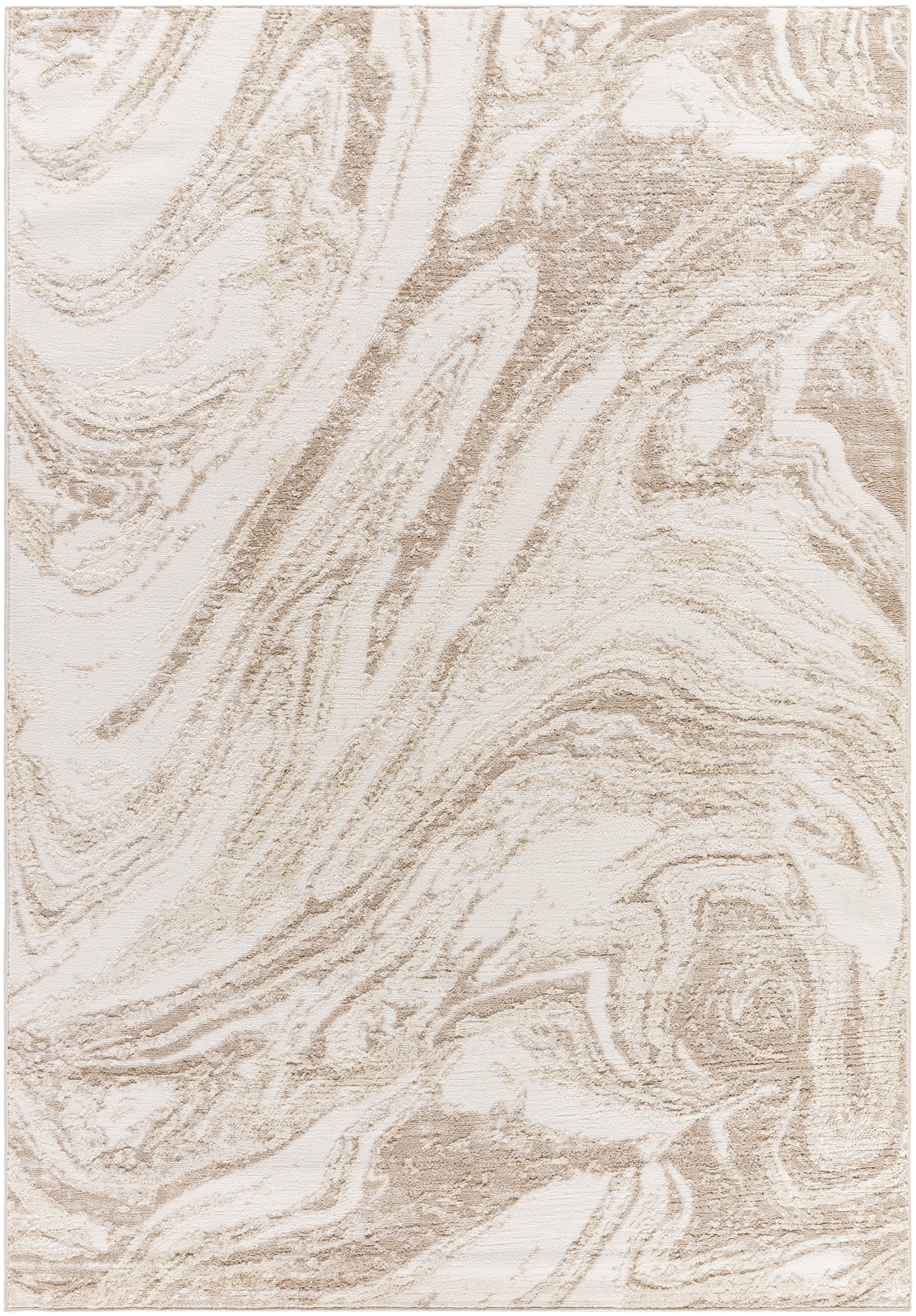 Livabliss Siyah White Indoor 5'3" x 7' Machine Woven Rug - Image 0