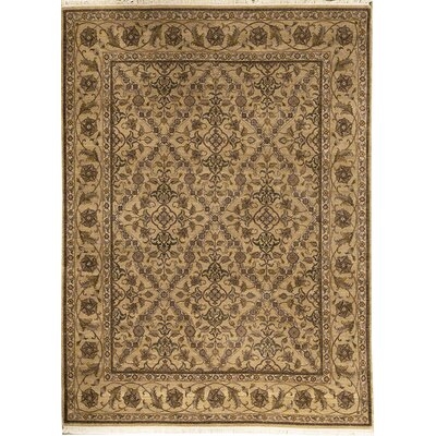 Oriental Hand Knotted Wool Brown Area Rug - Image 0