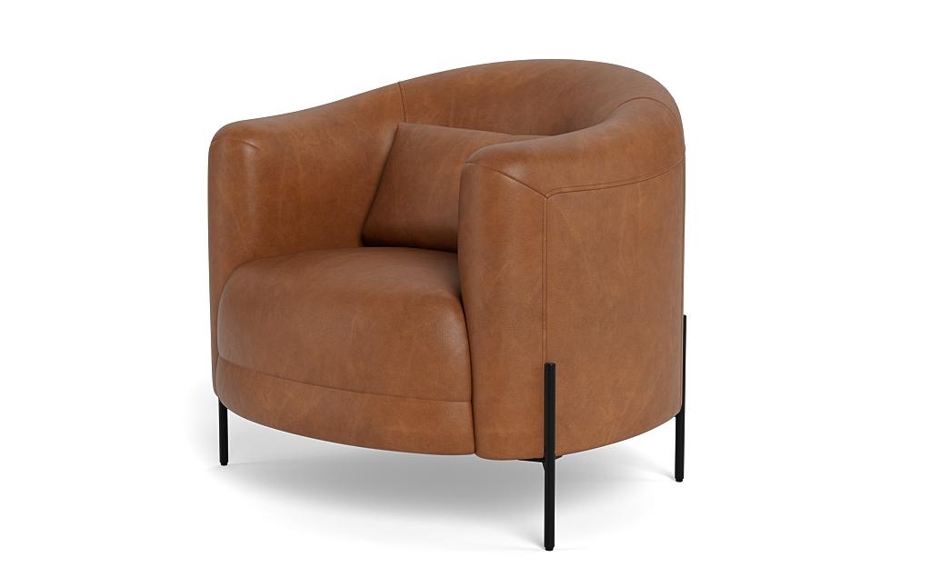 Fiona Leather Accent Chair - Image 2