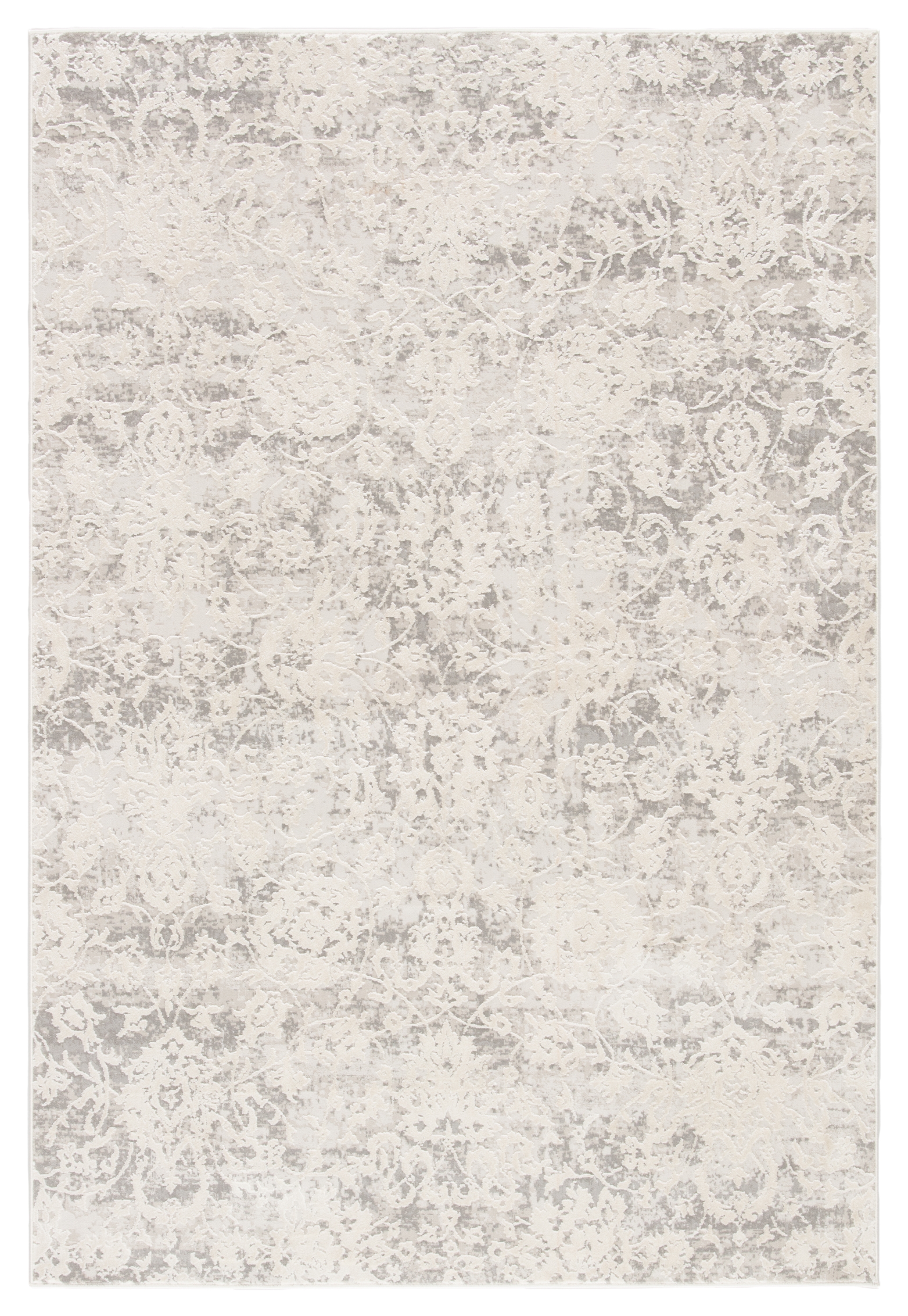 Alonsa Abstract Gray/ White Area Rug (5' X 7'6") - Image 0