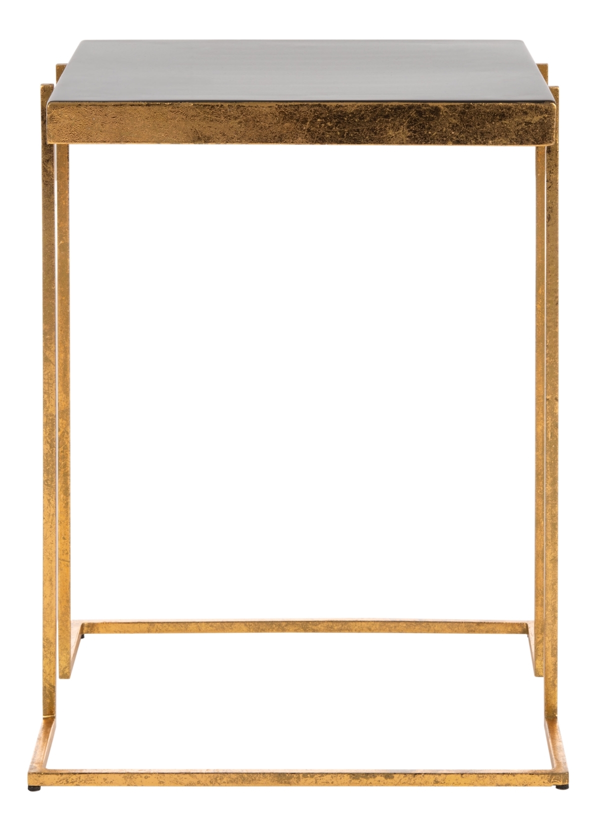 Amarylis Greek Key Side Table - Black / Gold - Safavieh - Image 6