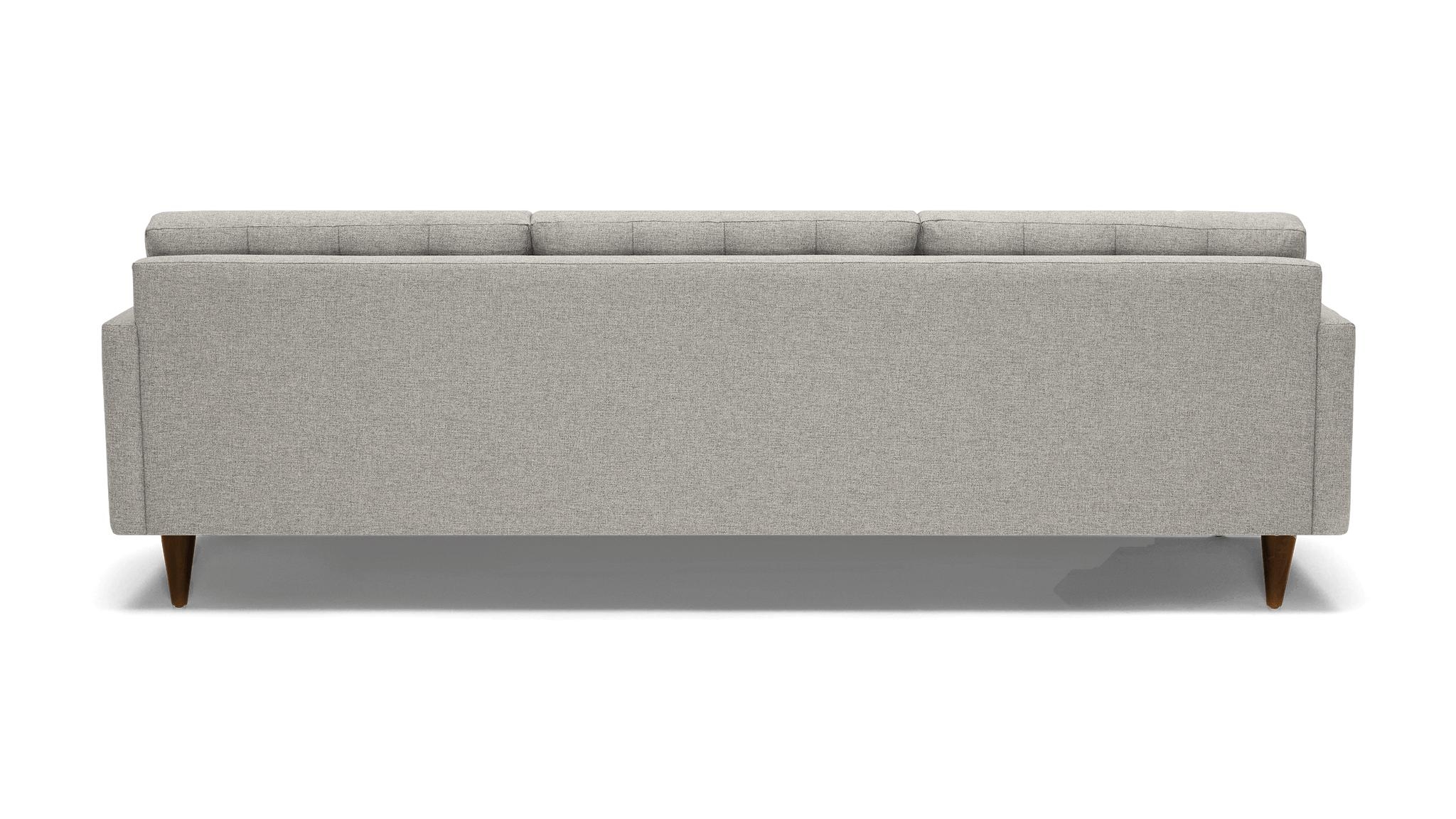 White Eliot Mid Century Modern Grand Sofa - Bloke Cotton - Mocha - Image 4