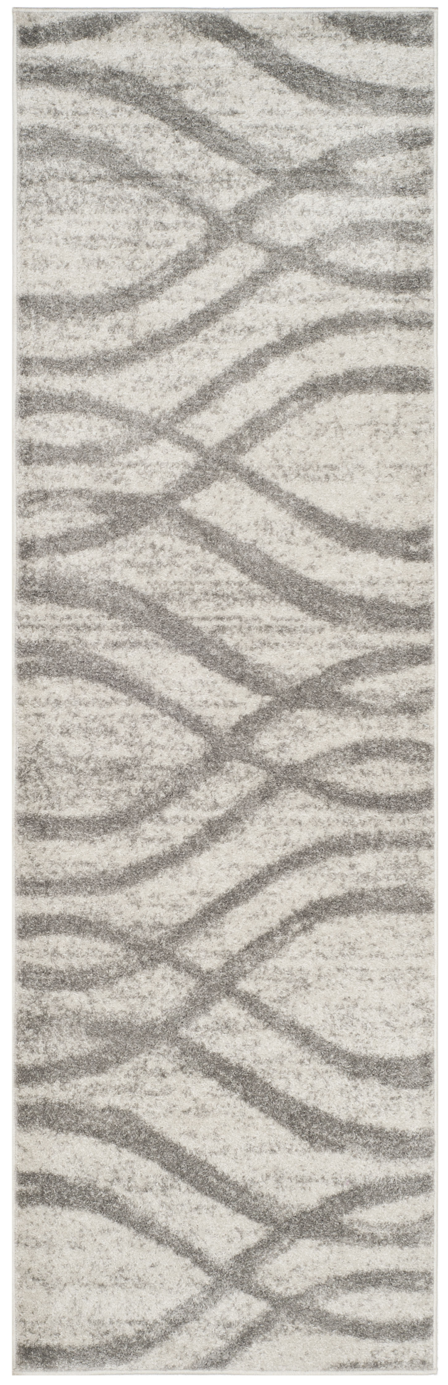 Arlo Home Woven Area Rug, ADR125C, Cream/Grey,  2' 6" X 8' - Image 0