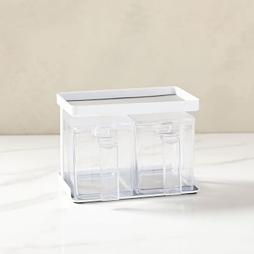 Salt + Sugar Containers with Rack, Set of 2 - Image 0