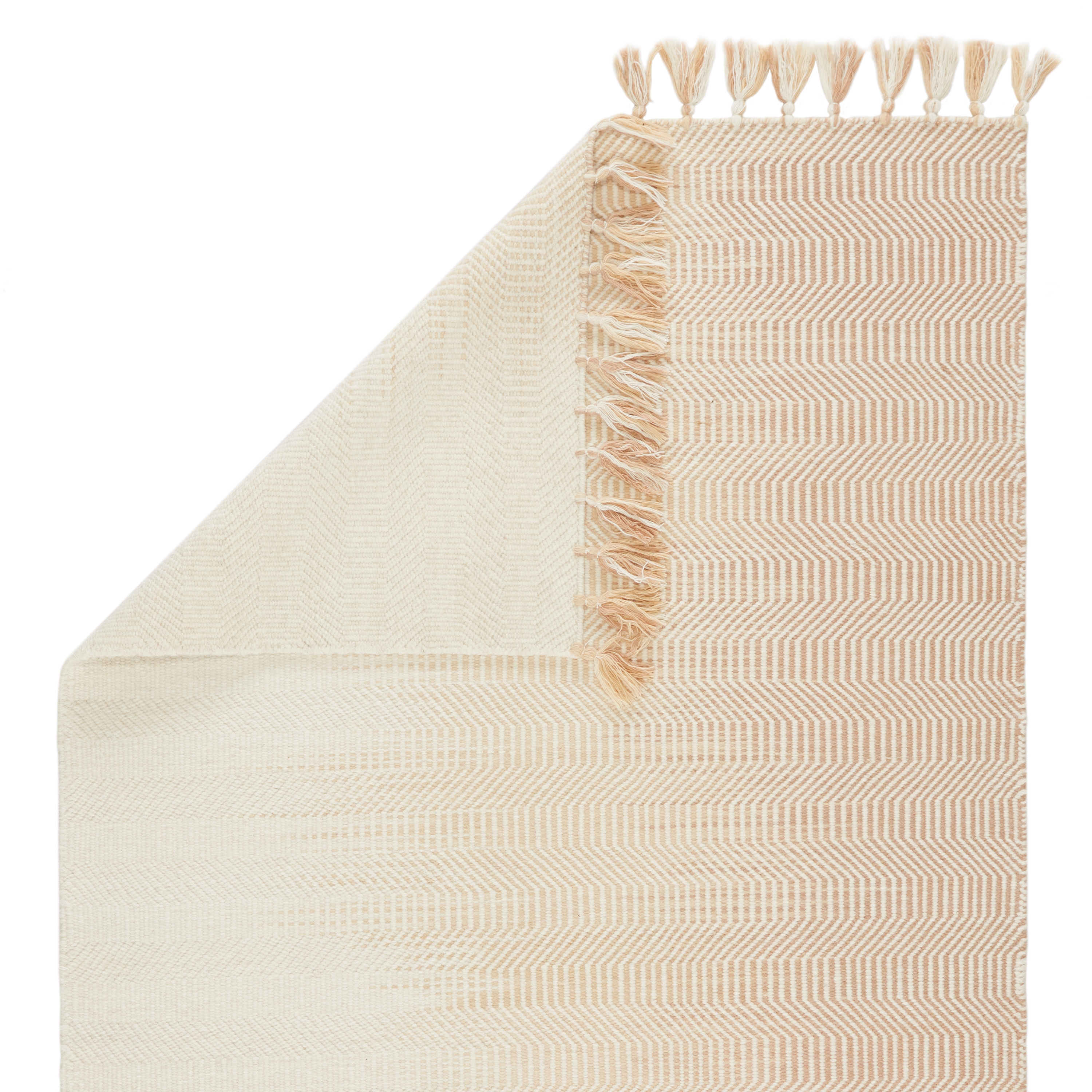 Flats Handmade Geometric Ivory/ Light Gray Area Rug (9' X 12') - Image 2