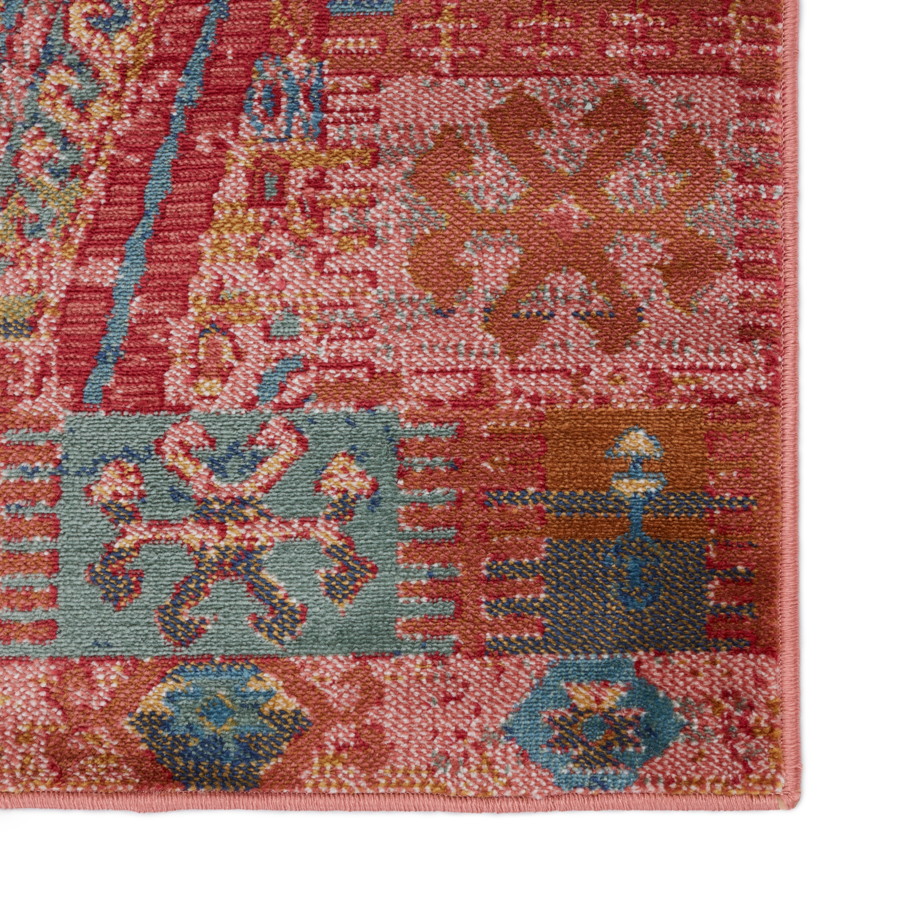 Vibe by Miron Tribal Pink/ Blue Area Rug (8'10"X11'9") - Image 3