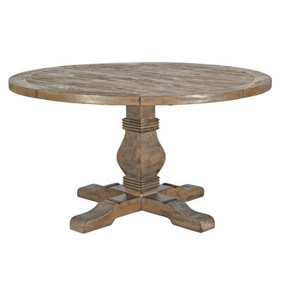 Medfield Pine Solid Wood Pedestal Dining Table - Image 0