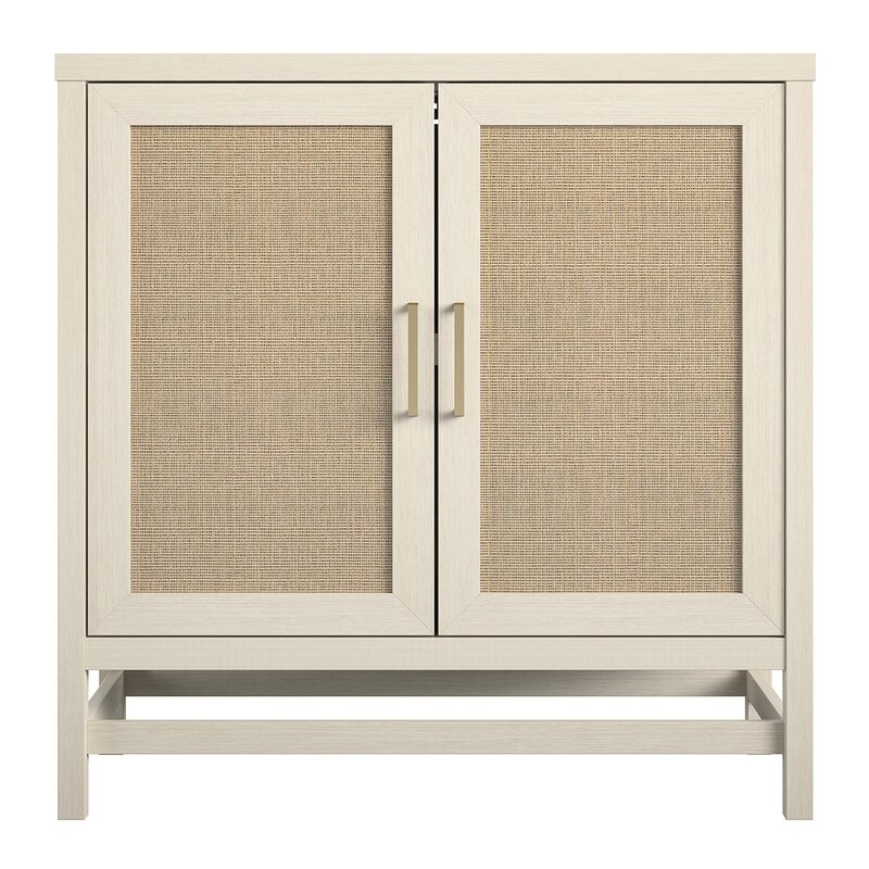 Thetis 2 - Door Faux Rattan Accent Cabinet - Image 1