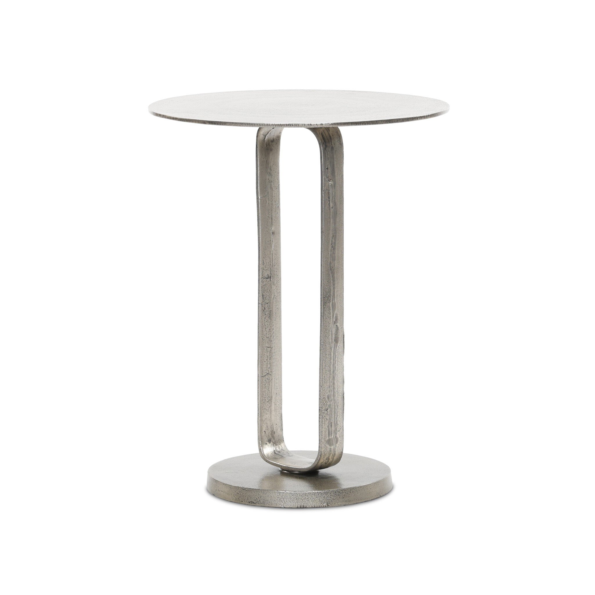 Douglas End Table - Raw Antique Nickel - Image 1