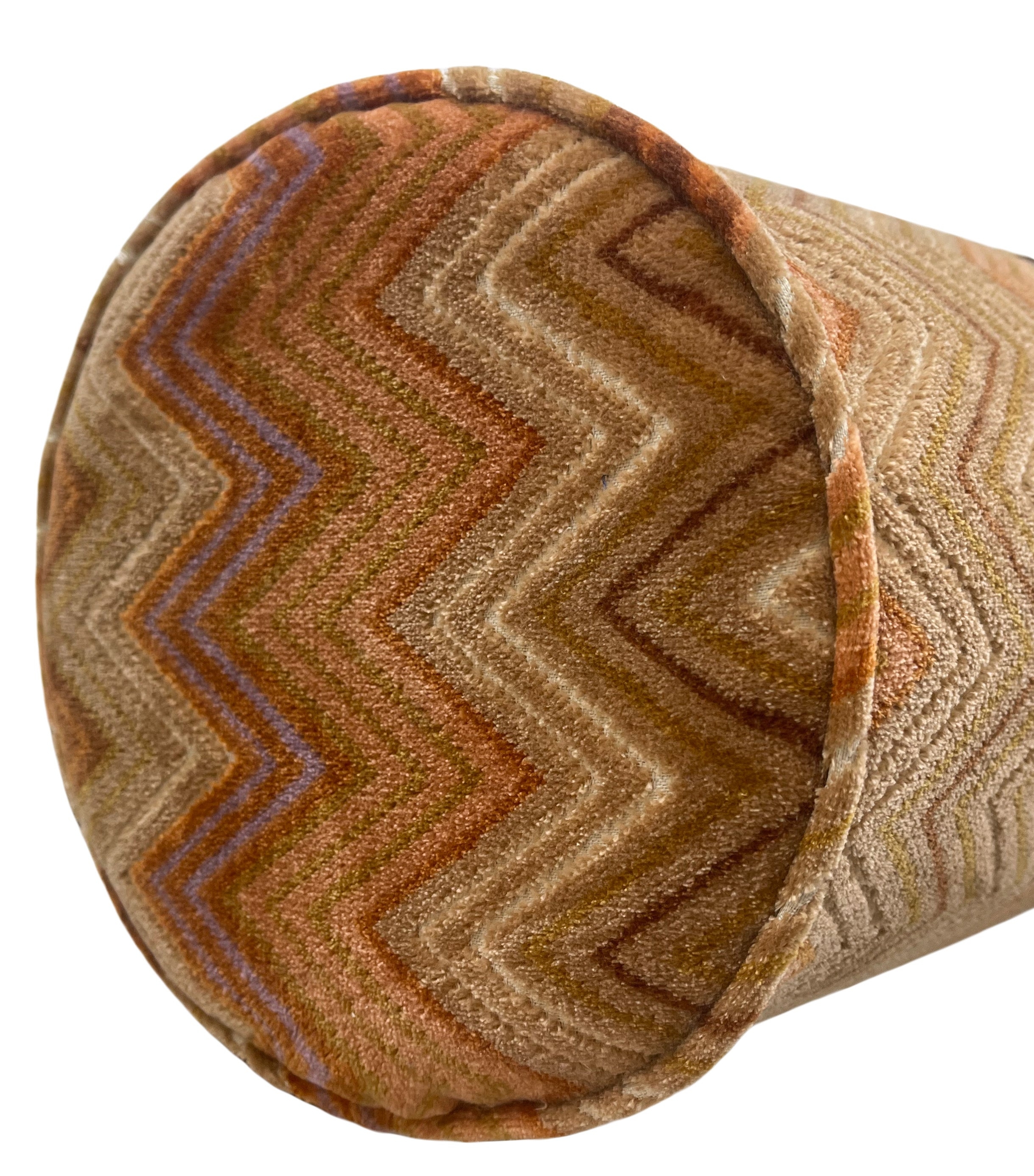 THE BOLSTER :: CAPRIO CUT VELVET // AMBER - TWIN XL // 9" X 30" - Image 1