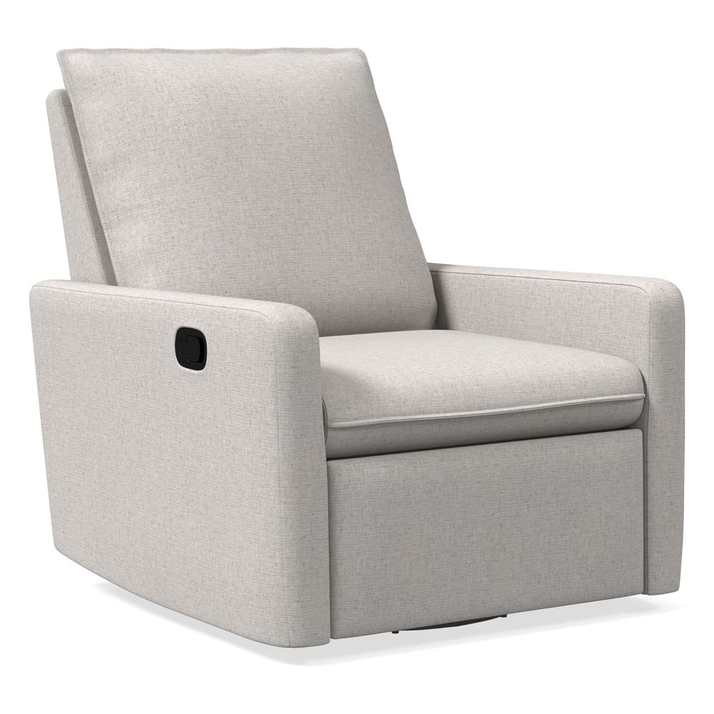 Paxton Swivel Glider and Recliner, Performance Coastal Linen Dove, WE Kids - Image 0
