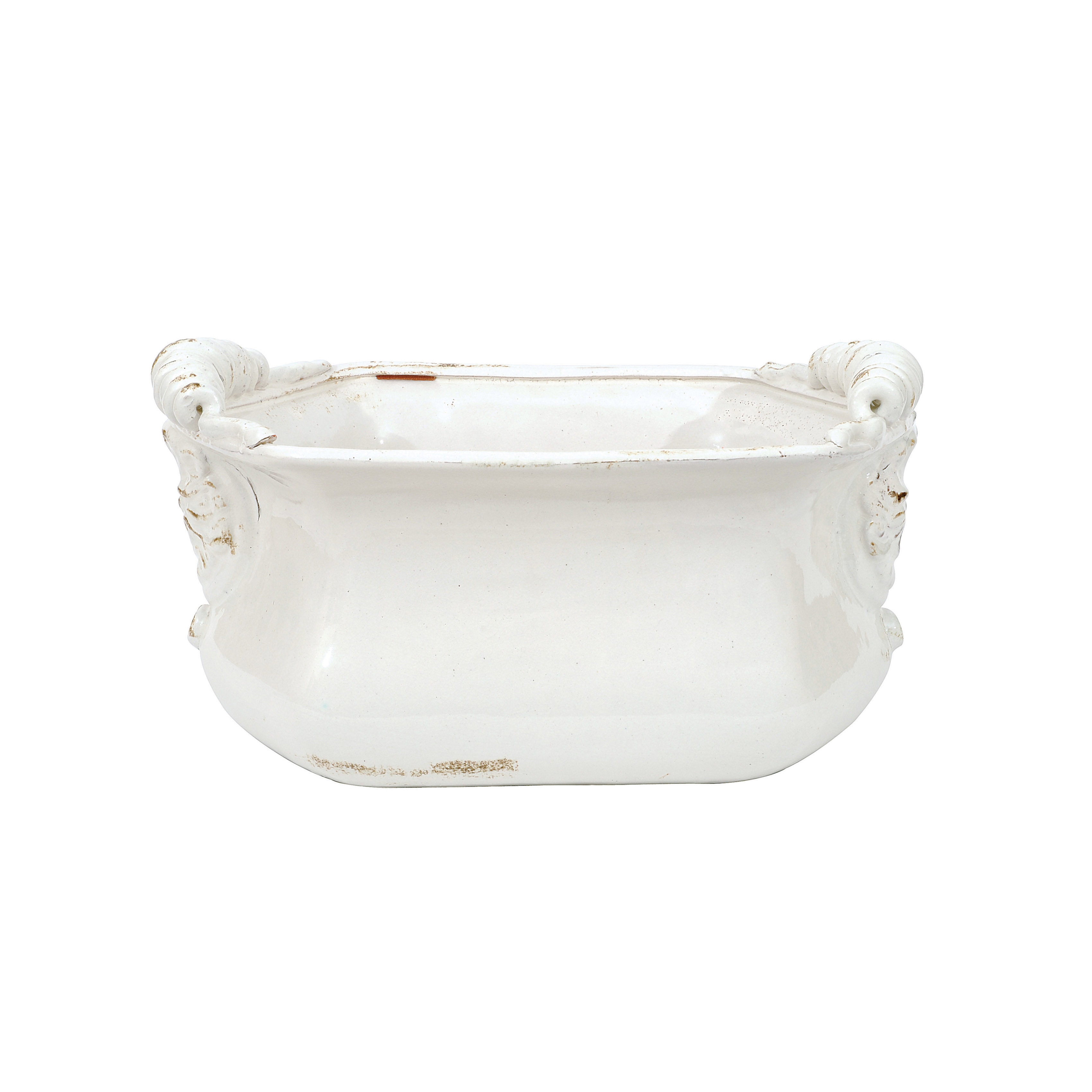Terra-cotta Cachepot, White - Image 0
