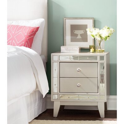 Alessia 2 Drawer Nightstand - Image 0