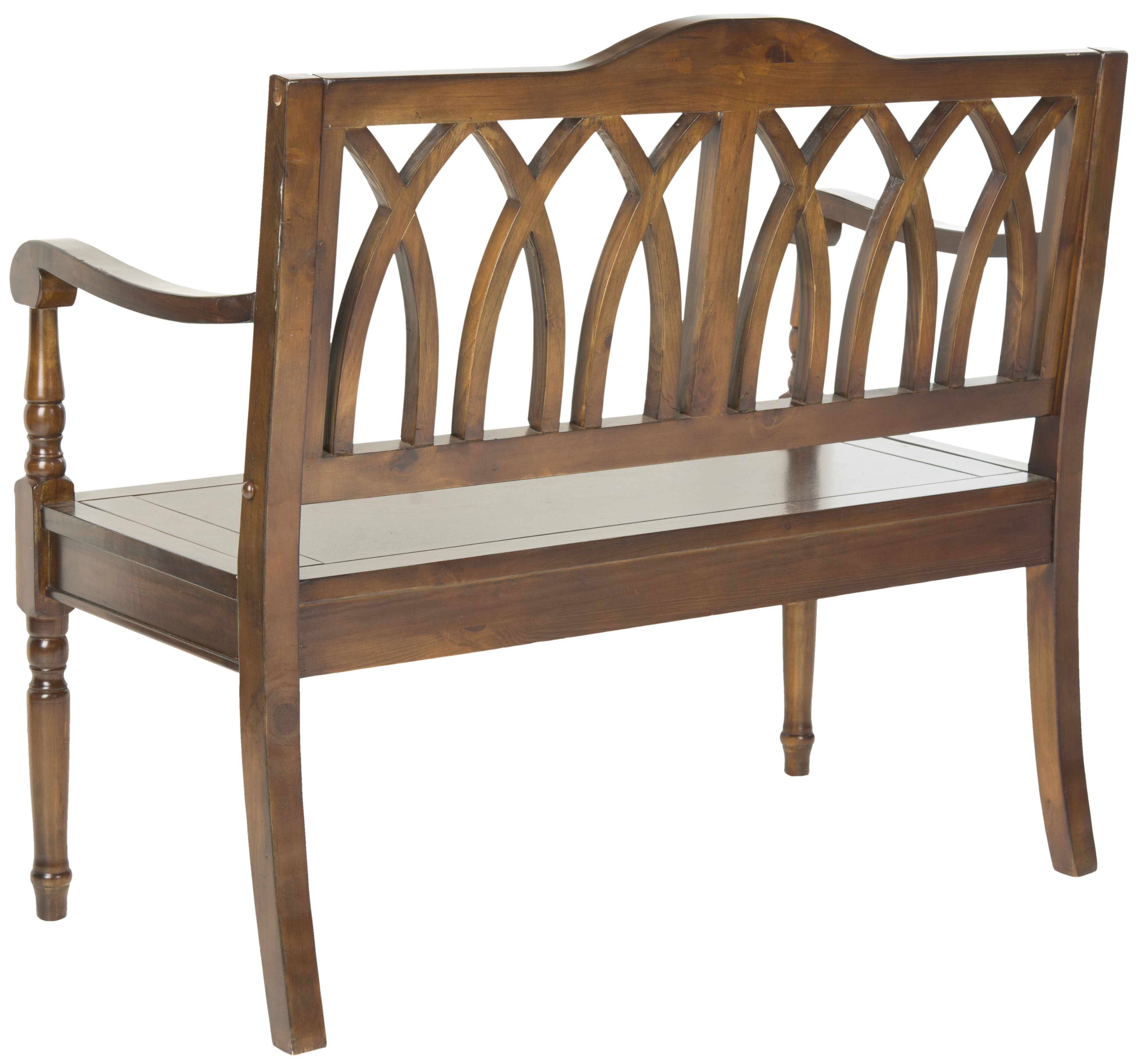 Benjamin Bench - Dark Teak - Safavieh - Image 2