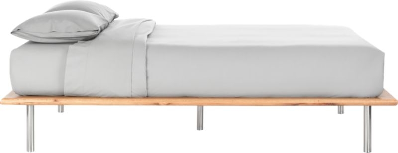Simms Queen Natural Wood Platform Bed - Image 8