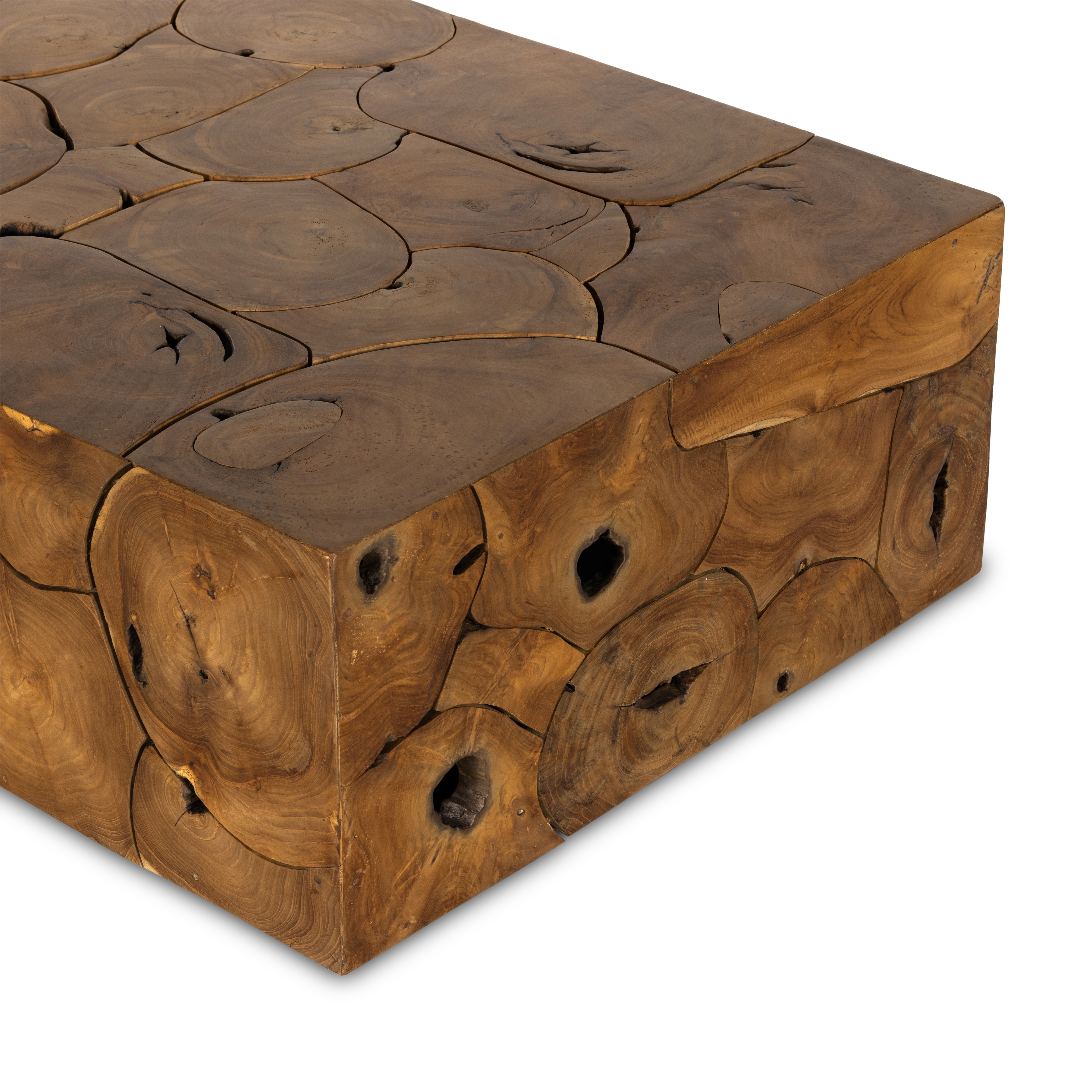Tomlin Outdoor Coffee Table - Teak Root - Image 7