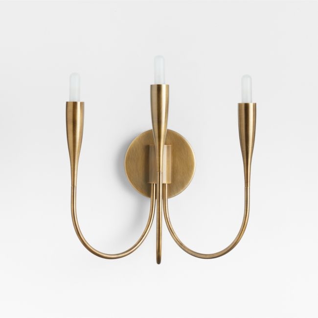 Iiona Brass Candelabra Wall Sconce Light - Image 0