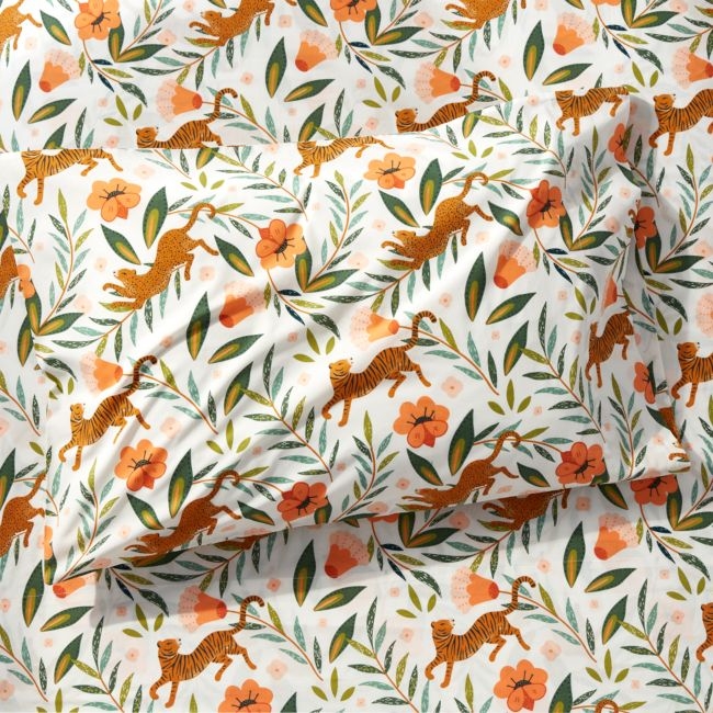 Stay Cool Marrakech Tiger Organic Cotton Kids Pillowcase - Image 0