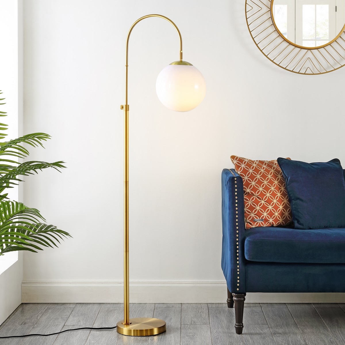 Hamil 55-62" Floor Lamp - Gold - Image 1