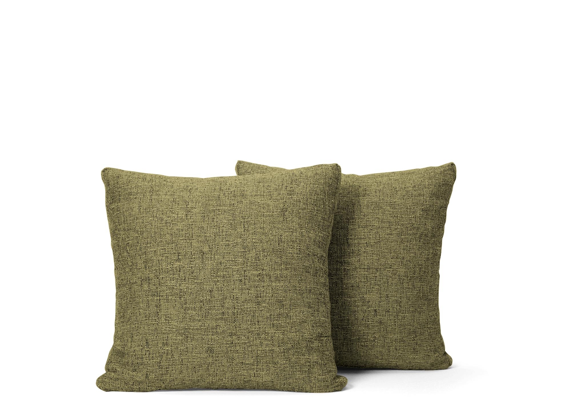 Green Decorative Mid Century Modern Boxed Pillows 18 x 18 (Set of 2) - Marin Apple - Image 0