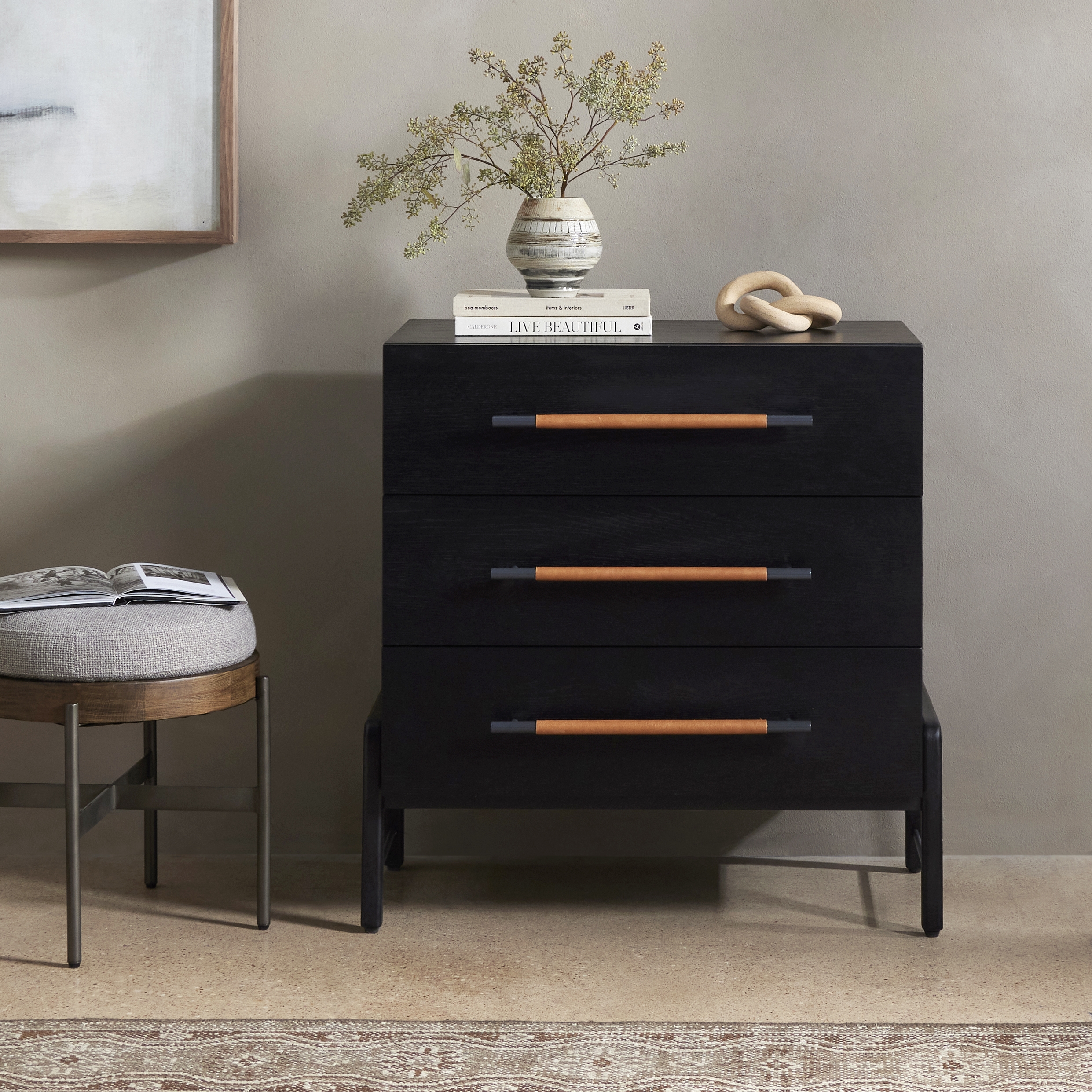 Rosedale 3 Drawer Dresser-Ebony Oak - Image 11