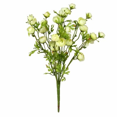 18" Artificial Ranunculus Bush - Image 0