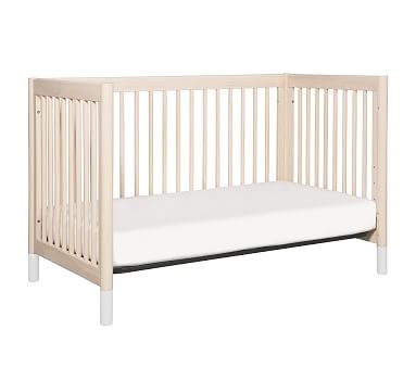 Babyletto Gelato 4-in-1 Convertible Crib, UPS, Washed Natural/White - Image 2