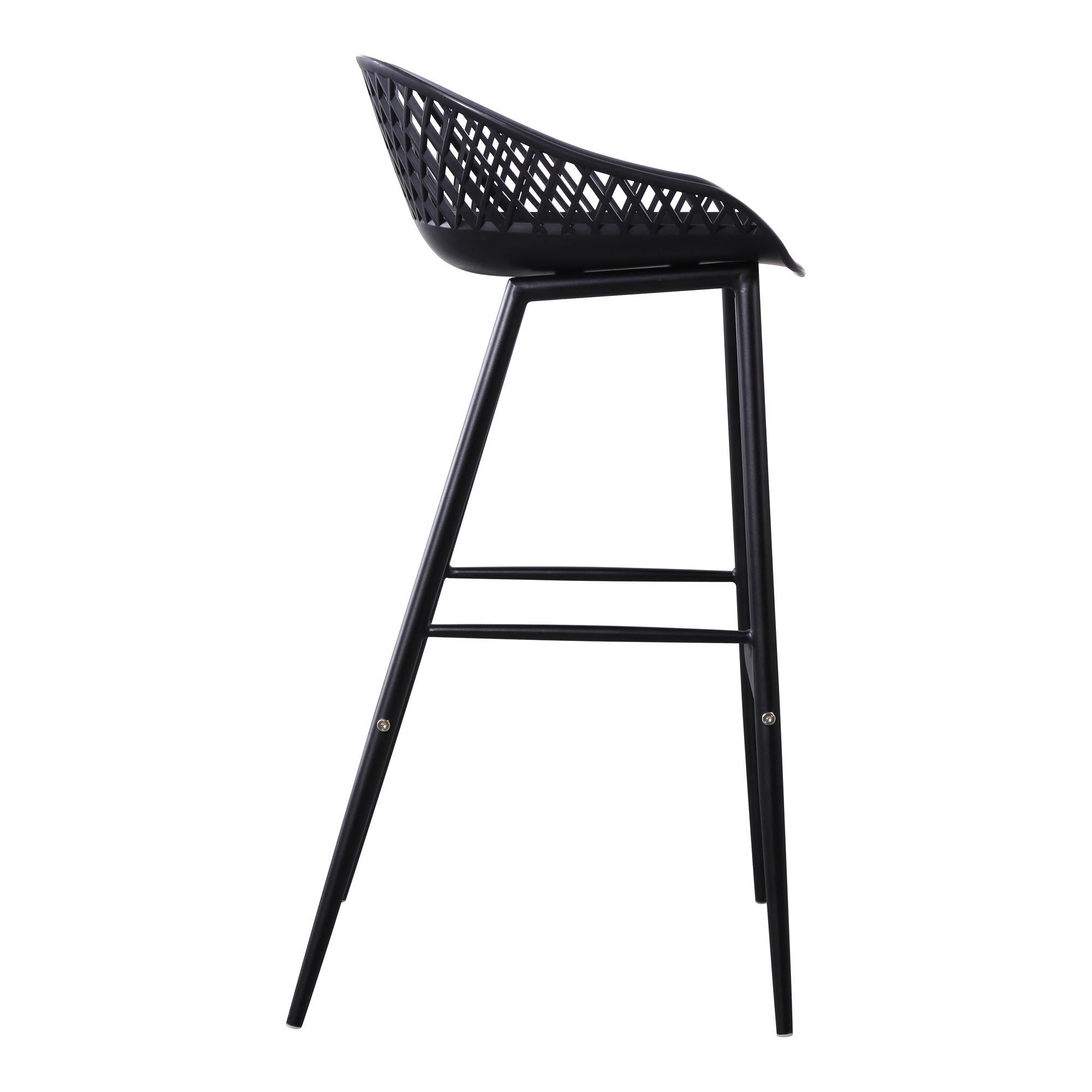 Piazza Outdoor Barstool Black - Set Of Two - Image 3