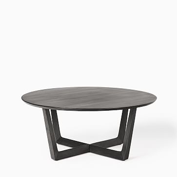 Stowe Black 36 Inch Round Coffee Table - Image 3