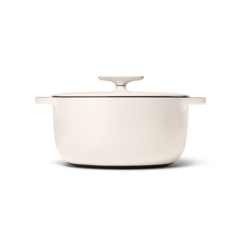 Caraway ® 6.5-Qt. Cream Enameled Cast Iron Dutch Oven with Lid - Image 2