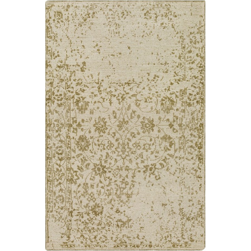 Surya Andreana Hand-Knotted Olive/Ivory Area Rug - Image 0