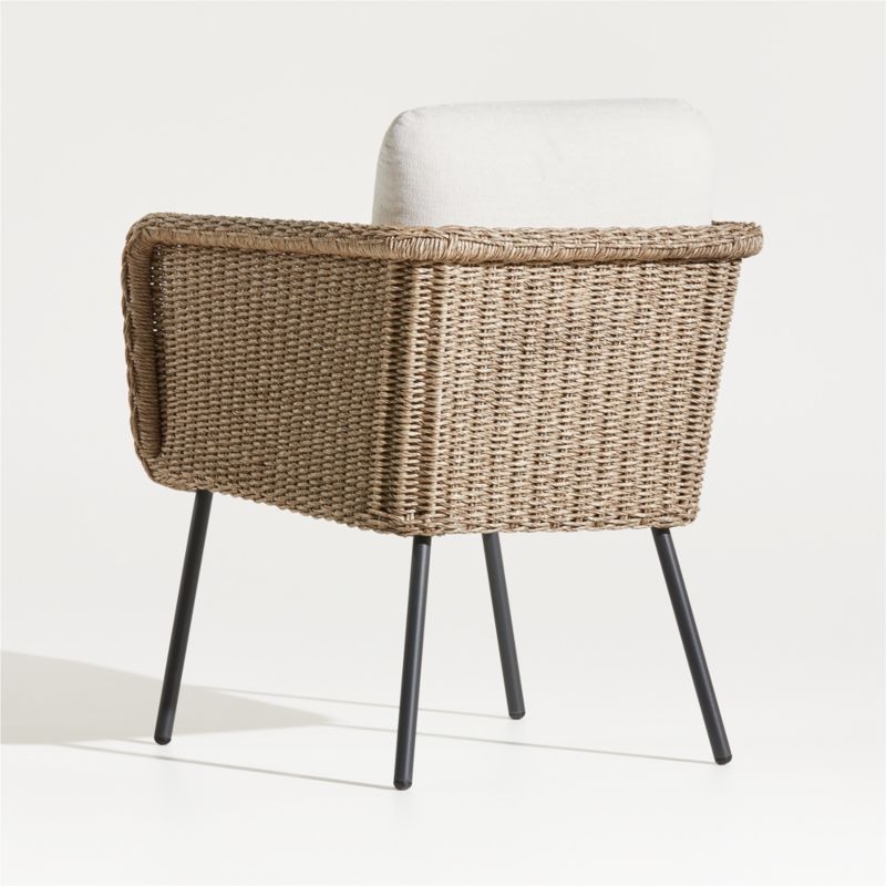 Grotta Wicker Outdoor Dining Arm Chair - Image 4
