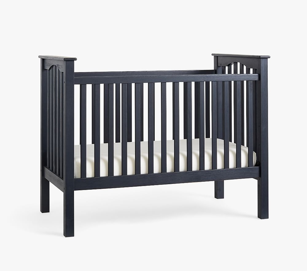 Kendall Convertible Crib & Beautyrest Supreme Crib Mattress, Weathered Navy, In-Home Delivery - Image 0