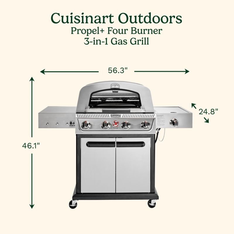 Cuisinart ® Propel+ Four Burner 3-in-1 Gas Grill - Image 5