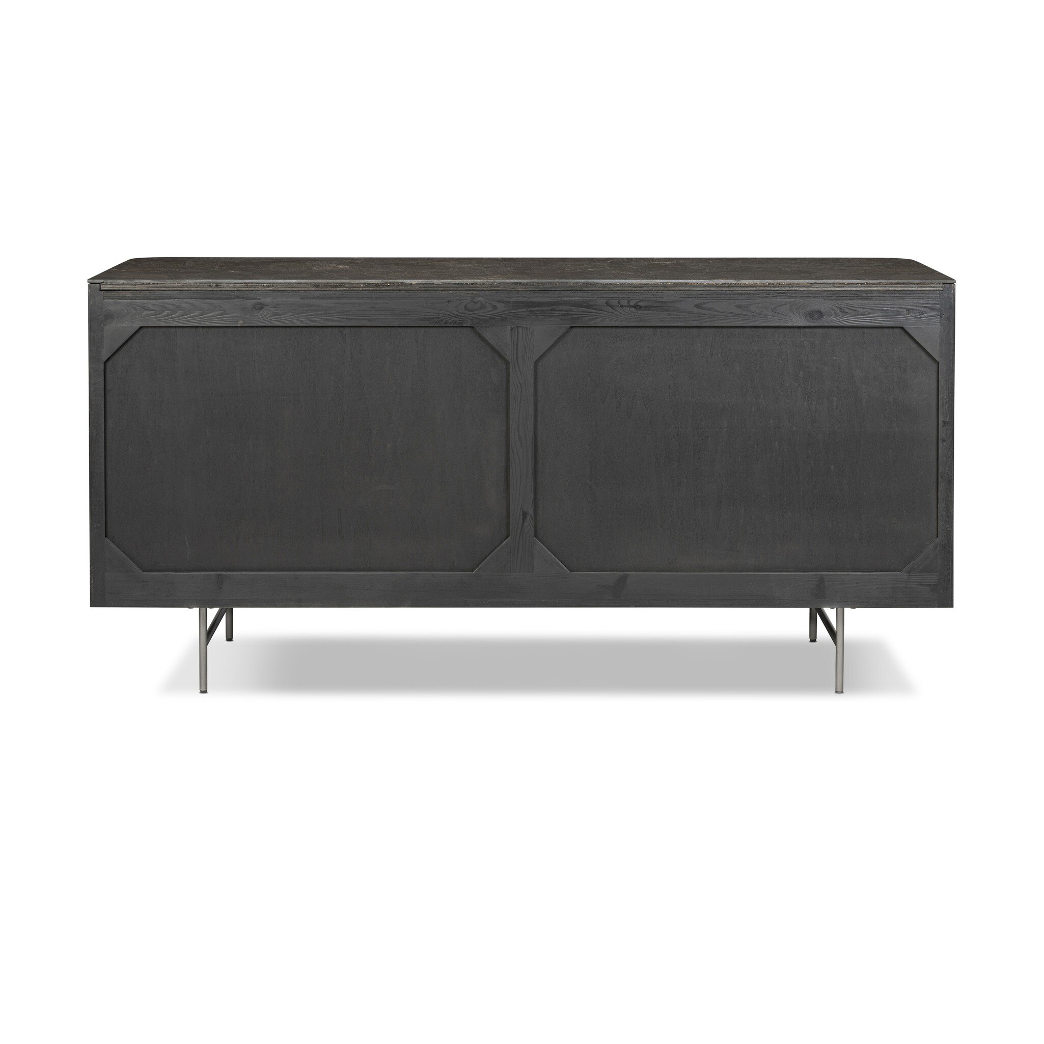 Fletcher 6 Drawer Dresser - Distressed Black - Image 5