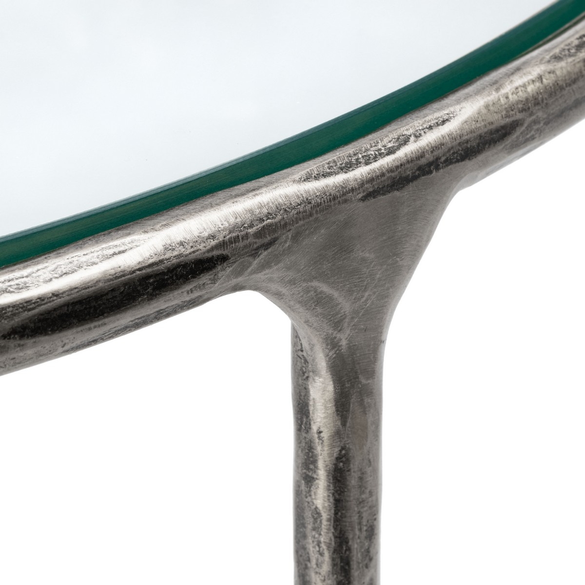 Jessa Forged Metal Console Table - Silver - Image 2