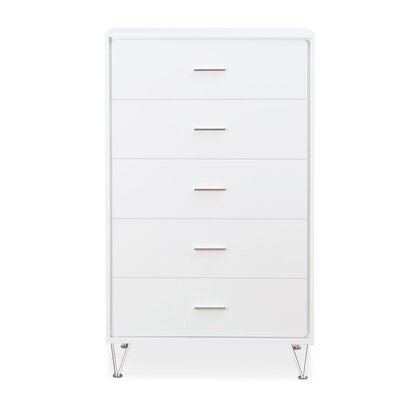 Deoss Rectangular Chest With 5 Drawers And Metal Leg(Chest Of Freely Configurable Bedroom Sets) - Image 0