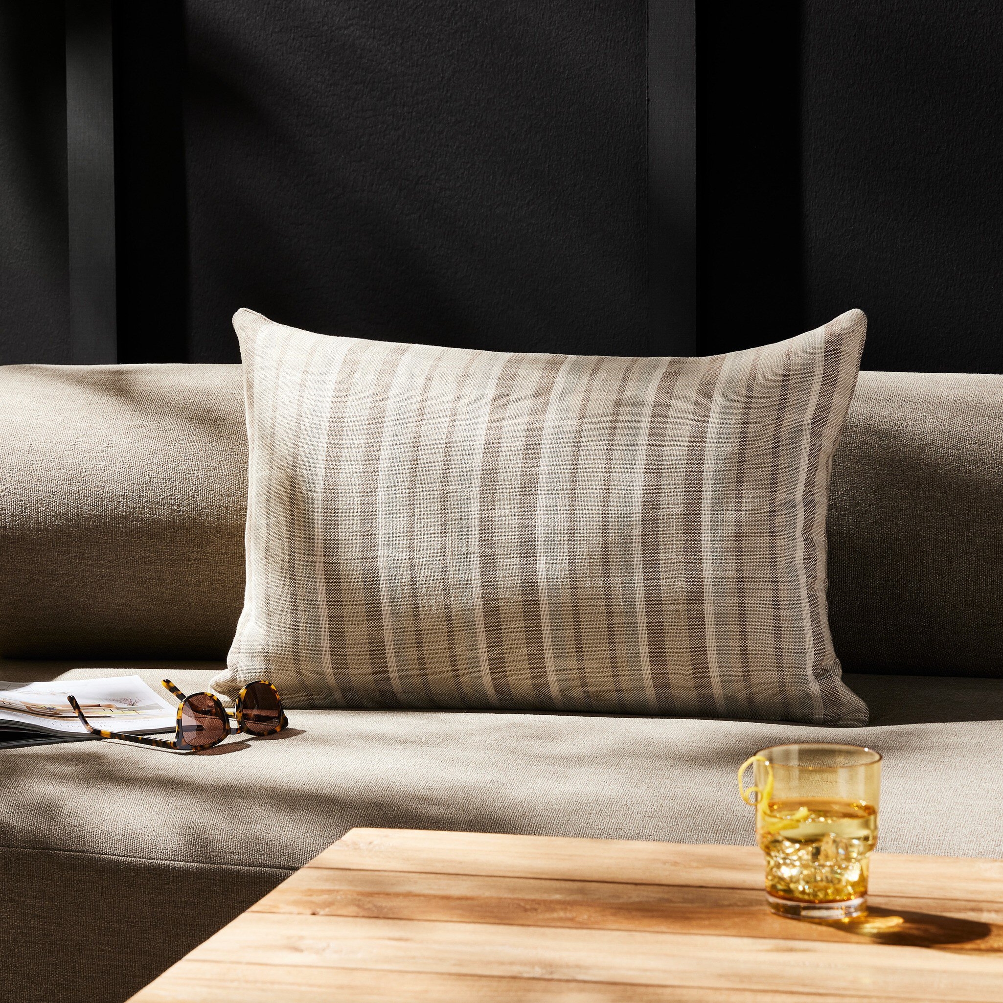 Adobe Stripe Outdoor Pillow - Adobe Stripe - Image 7