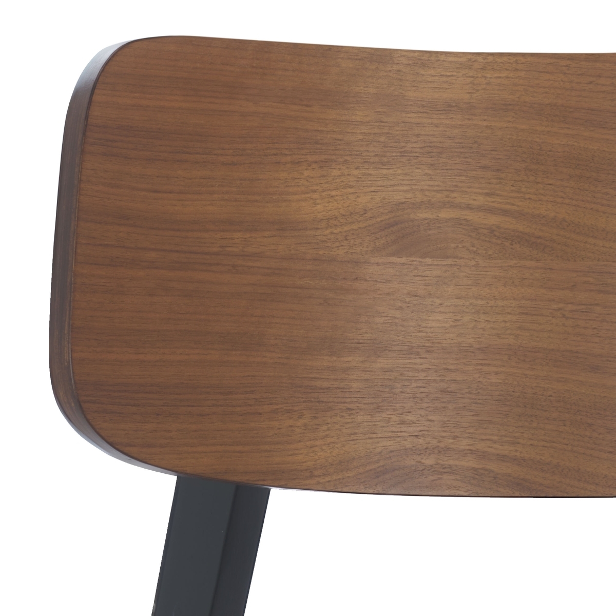 Divya Wood Dining Chair - Walnut / Light Grey - Image 2