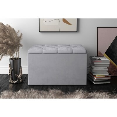 Fayerene Upholstered Flip Top Storage Bench - Image 0