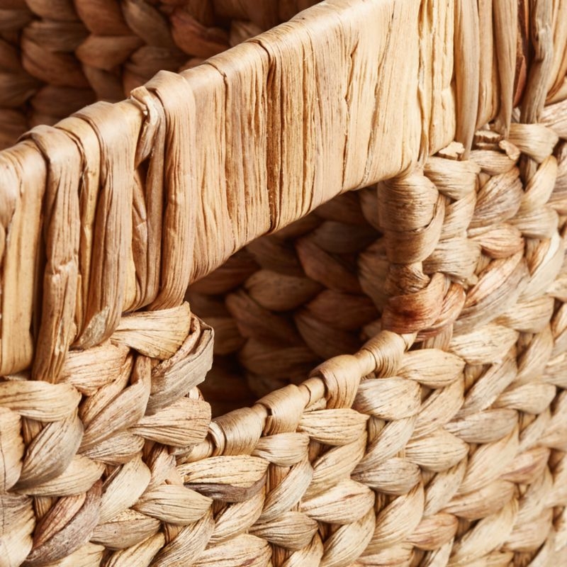 Natural Wicker Small Changing Table Basket with Handles, Set of 4 - Image 6