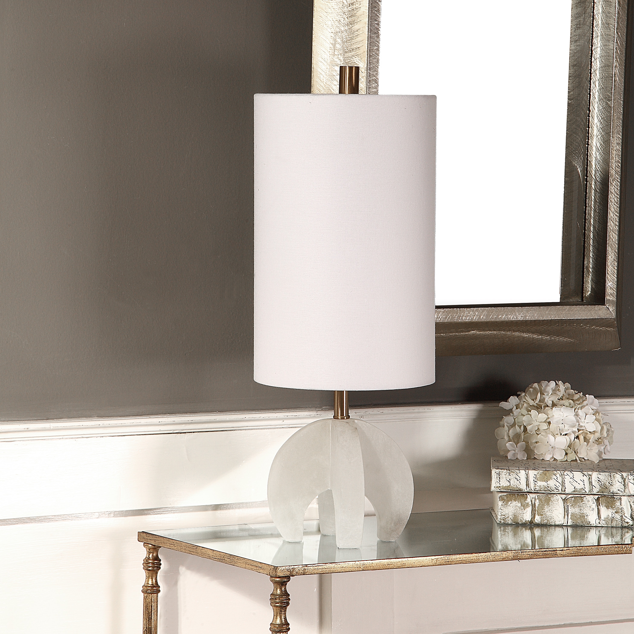 Alanea White Buffet Lamp - Image 2