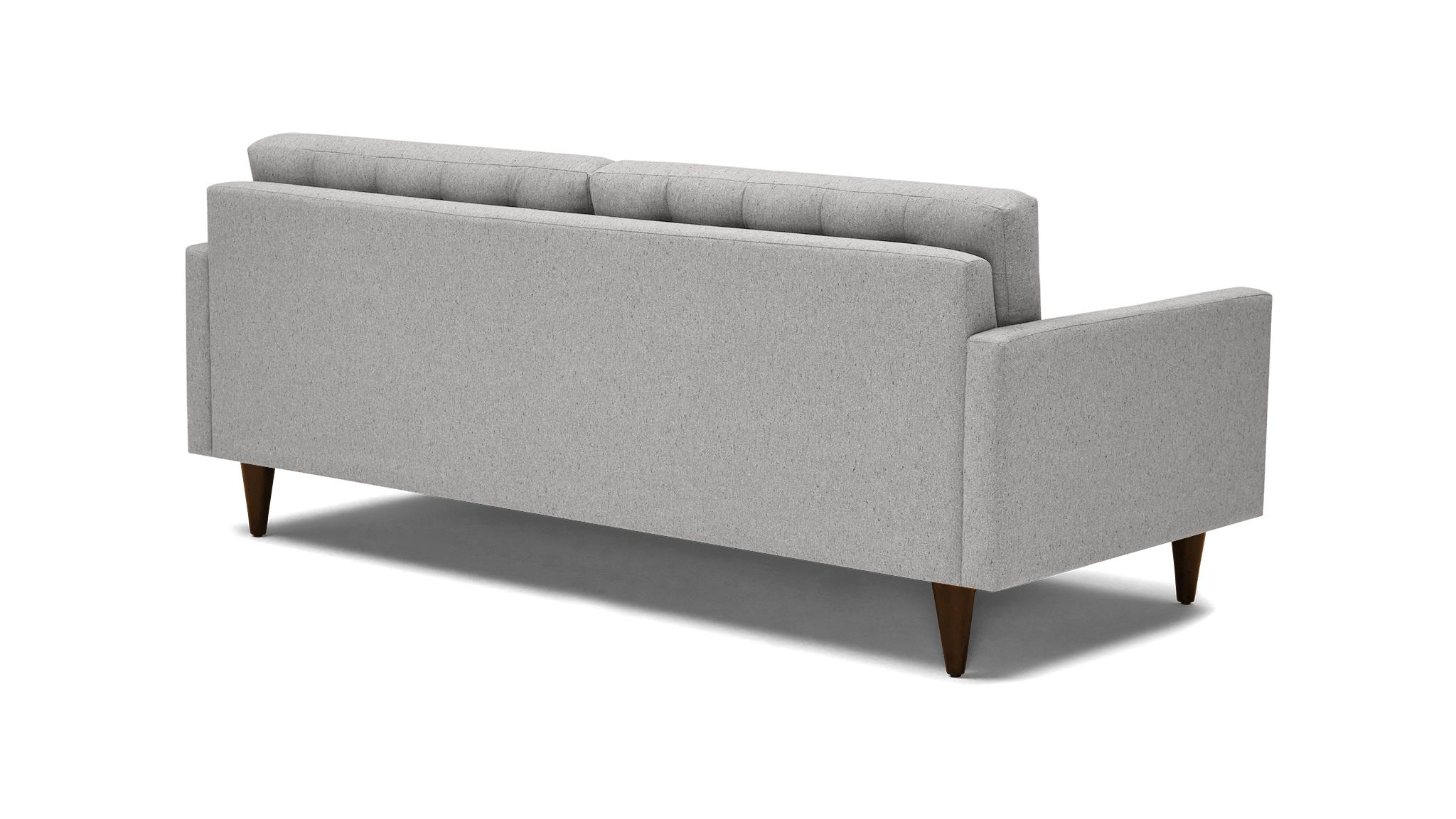 Gray Eliot Mid Century Modern Sofa - Sunbrella Premier Fog - Mocha - Image 3