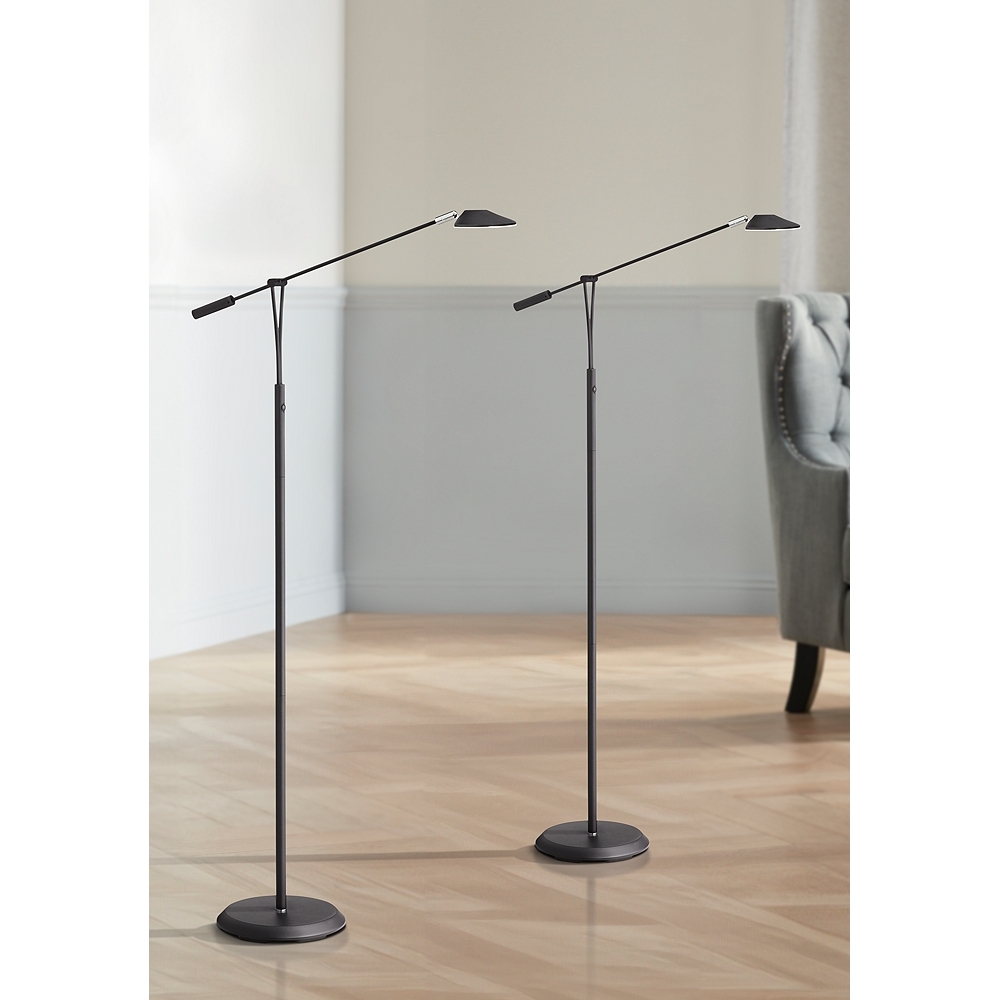 360 Lighting Arnie Adjustable Modern LED Pharmacy Floor Lamps Set of 2 - Image 0